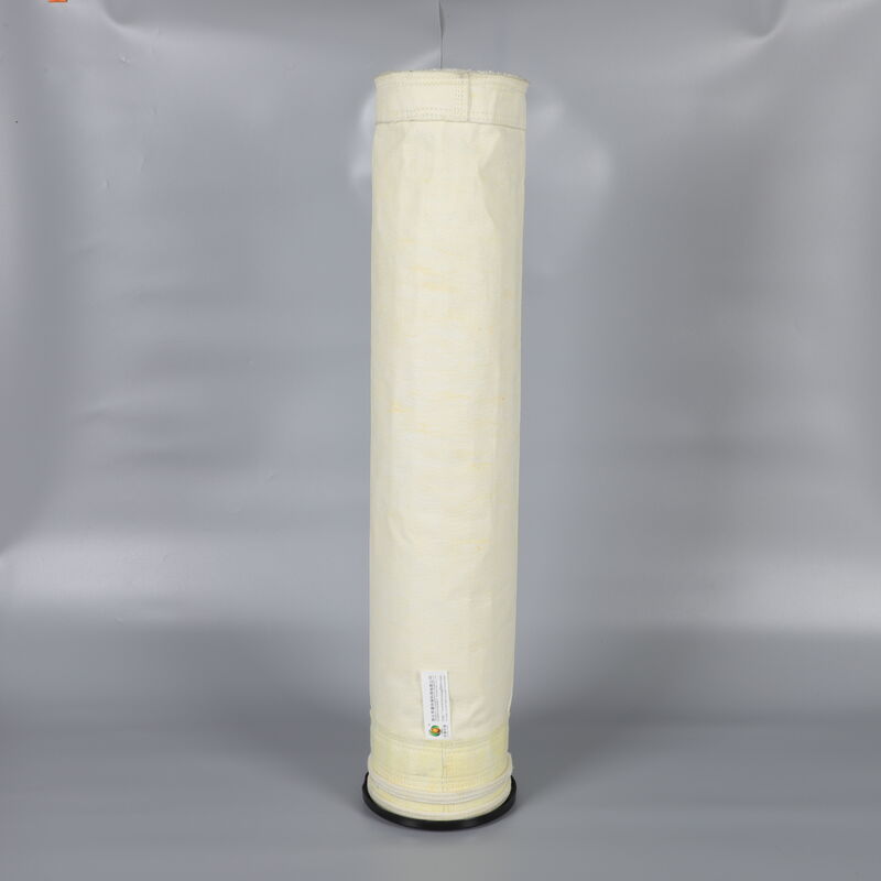 Sac de filtre AC500PTFE revêtu de PTFE avec 500 GSM de filtrage à aiguille pour des applications industrielles à température continue de 260 °C